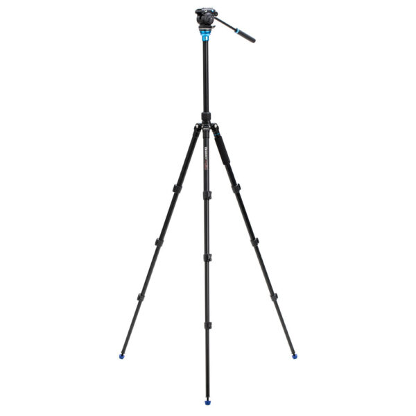 Benro A1883F Aero2 Travel Video Tripod Kit Aluminium Leveling Column Flip Lock S2PRO Head - Image 2