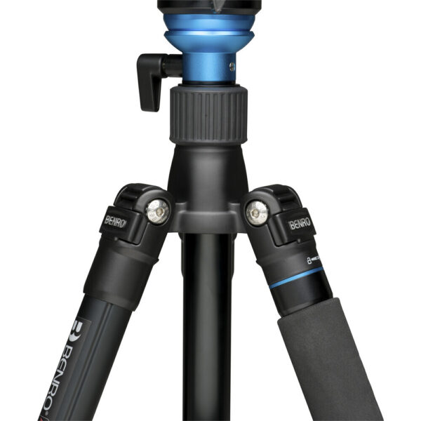 Benro A1883F Aero2 Travel Video Tripod Kit Aluminium Leveling Column Flip Lock S2PRO Head - Image 4