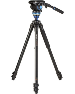 Benro A2573F Series 2 AL Video Tripod Leveling Column 3 Section Flip Lock S6PRO Head