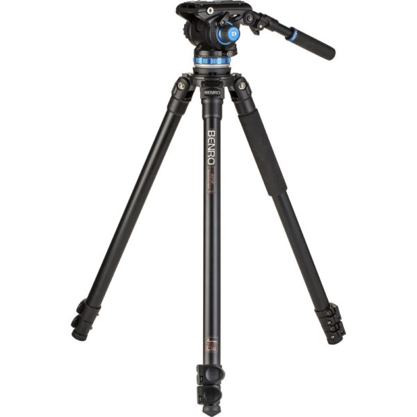 Benro A373F Series 3 AL Video Tripod 75mm Half Ball Adapter 3 Section Flip Lock S6PRO Head