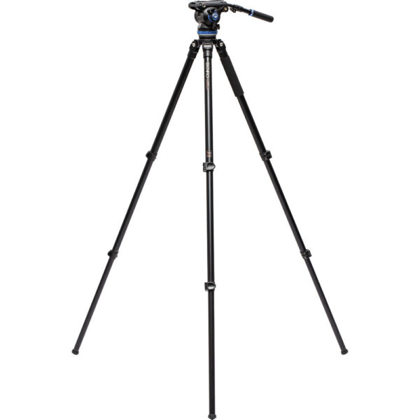 Benro A373F Series 3 AL Video Tripod 75mm Half Ball Adapter 3 Section Flip Lock S8PRO Head - Image 2