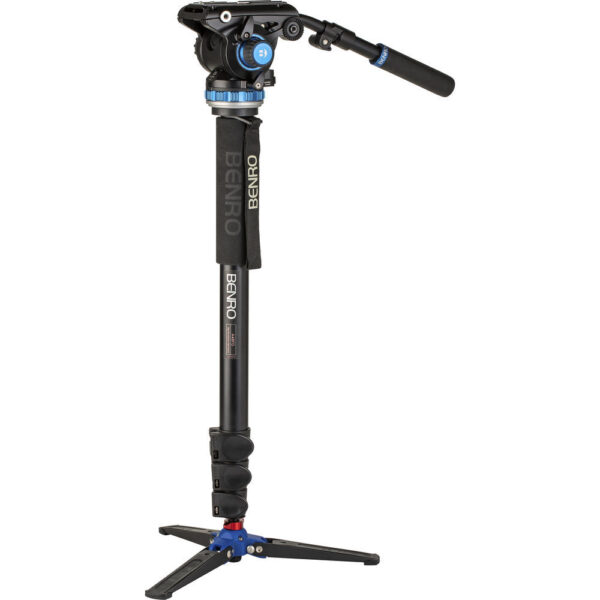 Benro A48FD Aluminium Monopod VT2 3-Leg Base Flip Lock S6PRO Head