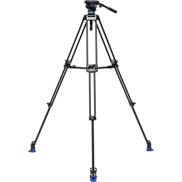 Benro A573T Dual Tube AL Video Tripod 75mm Half Ball Adapter 3 Section Twist Lock S6PRO Head - Image 2