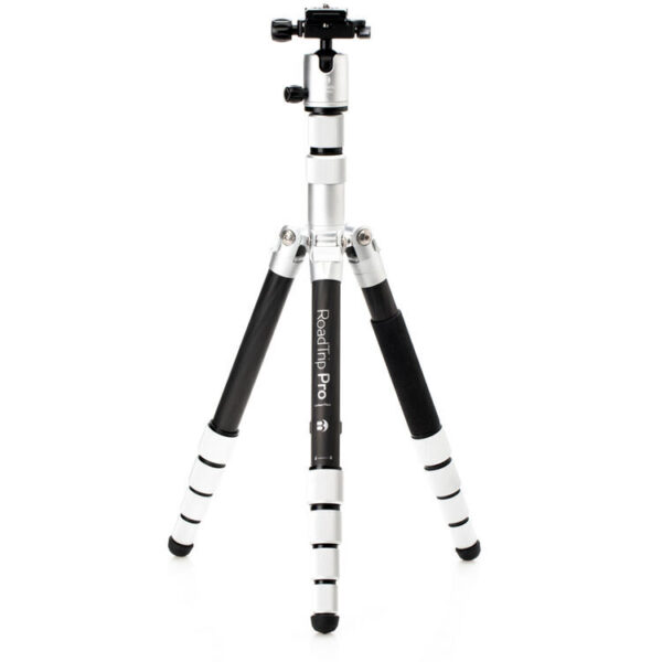 Benro MeFoto Roadtrip Pro 6-in-1 Tripod Carbon Fibre Monopod Twist Lock Silver