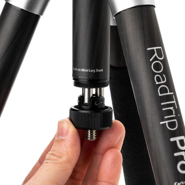 Benro MeFoto Roadtrip Pro 6-in-1 Tripod Carbon Fibre Monopod Twist Lock Silver - Image 8