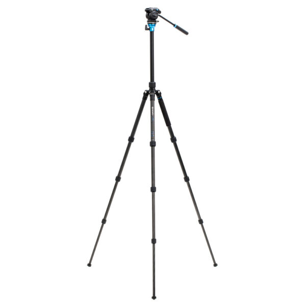 Benro C1683T Aero2 Travel Video Tripod Kit Carbon Fibre Leveling Column Twist Lock S2PRO Head - Image 3