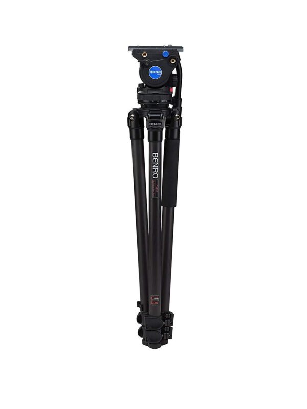 Benro C373F Series 3 Carbon Fibre Video Tripod Flip Lock BV4 Head - Image 6