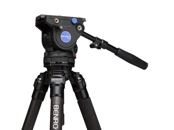 Benro C373F Series 3 Carbon Fibre Video Tripod Flip Lock BV4 Head - Image 8