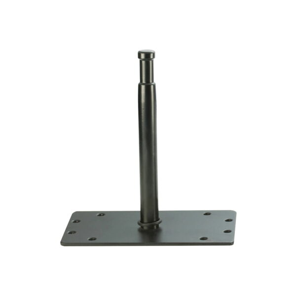 Ercole M11-027C Wall Plate Black with 16mm baby pin 16cm long