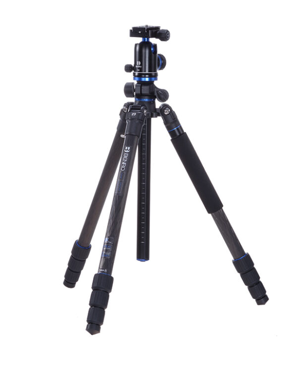 Benro GoPlus Travel Series 2 Carbon Fibre 3 Section Monopod Twist Lock V2 Ball Head 16kg PL - Image 4