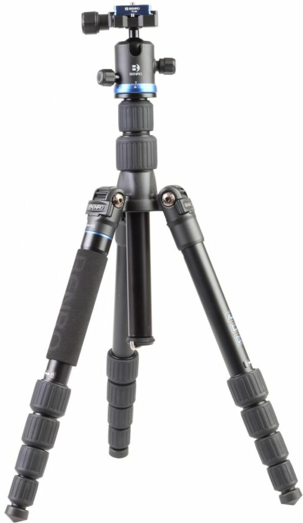 Benro iFoto Tripod Kit Aluminium 5 Section Monopod Twist Lock B0 Ball Head 8kg PL