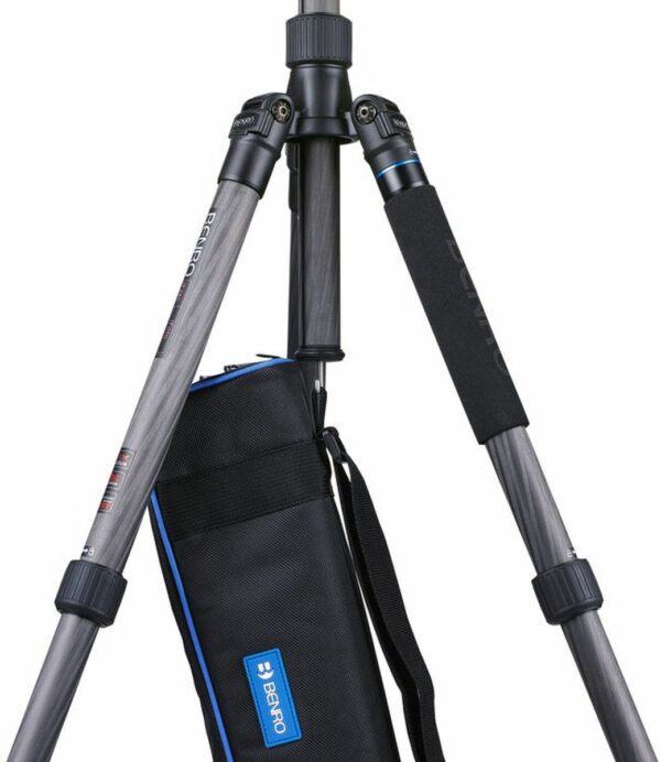 Benro iFoto Tripod Kit Carbon Fibre 4 Section Monopod Twist Lock B2 Ball Head 14kg PL - Image 7