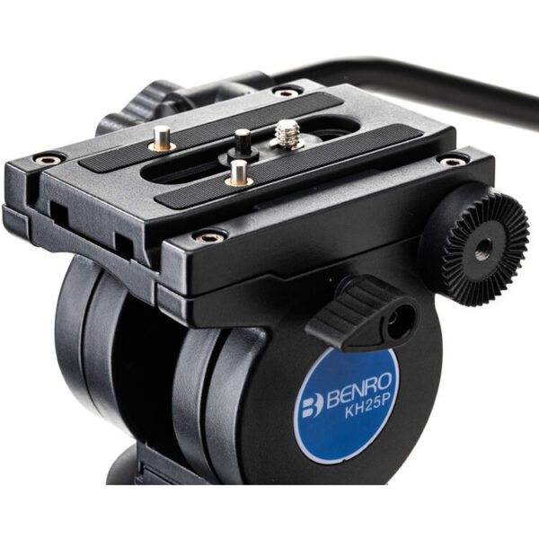 Benro KH25P Aluminium Dual-Tube 3 Section Video Tripod Twist-Lever Lock K5 Head - Image 8