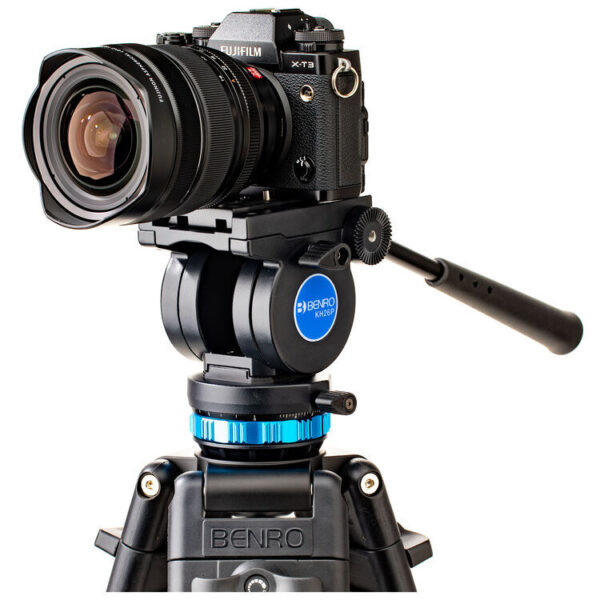 Benro KH26P Aluminium Dual-Tube 3 Section Tall Video Tripod Twist-Lever Lock K5 Head - Image 11