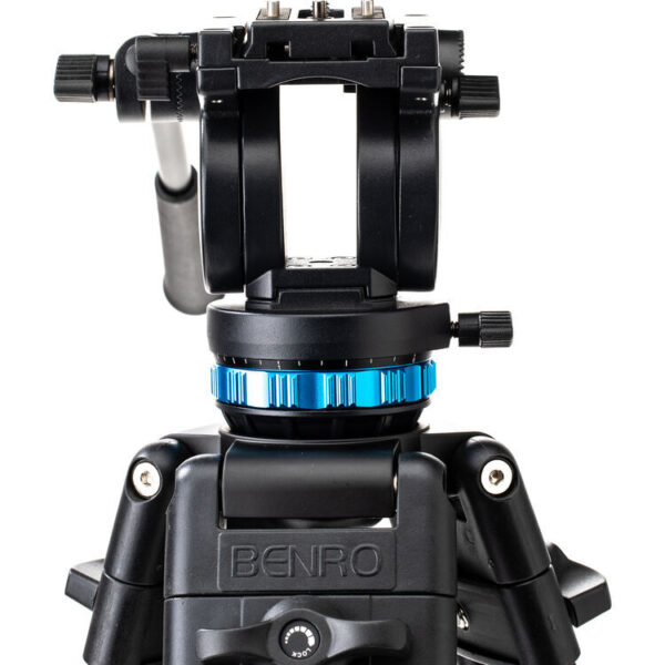 Benro KH26P Aluminium Dual-Tube 3 Section Tall Video Tripod Twist-Lever Lock K5 Head - Image 6