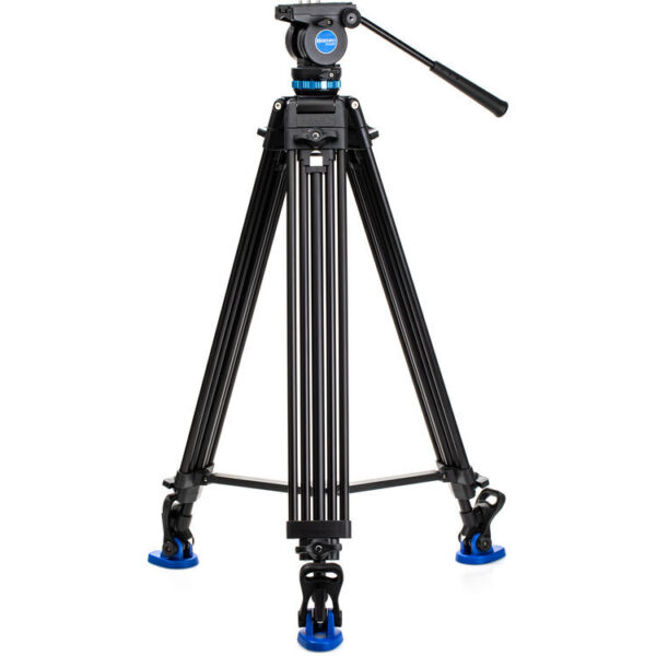 Benro KH26P Aluminium Dual-Tube 3 Section Tall Video Tripod Twist-Lever Lock K5 Head