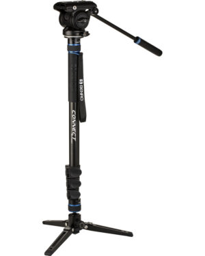 Benro Connect MCT38AF Aluminium Monopod Flip Lock S4PRO Head