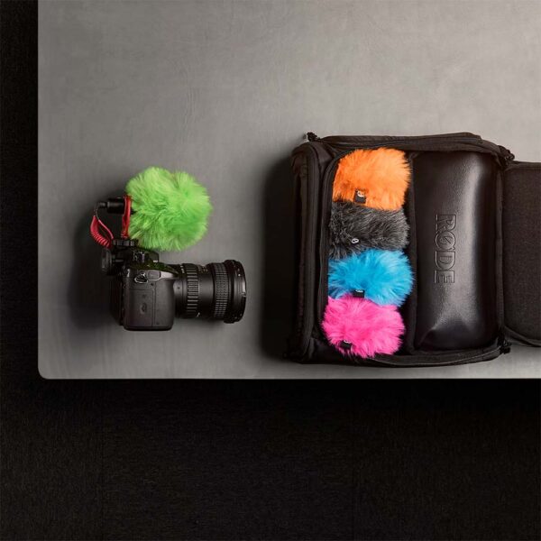 RODE WS9-G (Green) Deluxe Furry Windshield for VideoMicro & VideoMic Me Range - Image 3