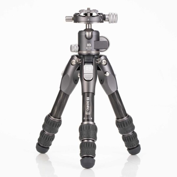 Benro Tortoise 03C Carbon Fibre 4 Section Photo Tripod Twist Lock GX25 Ball Head