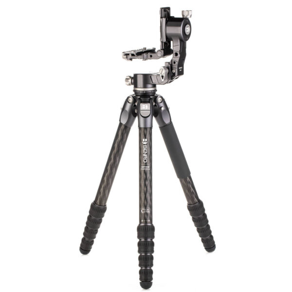 Benro Tortoise 35C Carbon Fibre 5 Section Twist Lock GH2F Folding Gimbal Head Video Tripod Kit