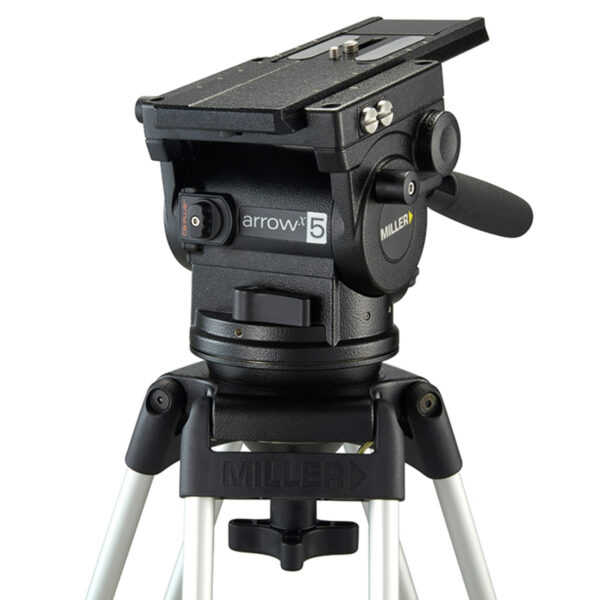 Miller ArrowX 5 Sprinter II 1 Stage Alloy Tripod System With Ground Spreader - Image 3