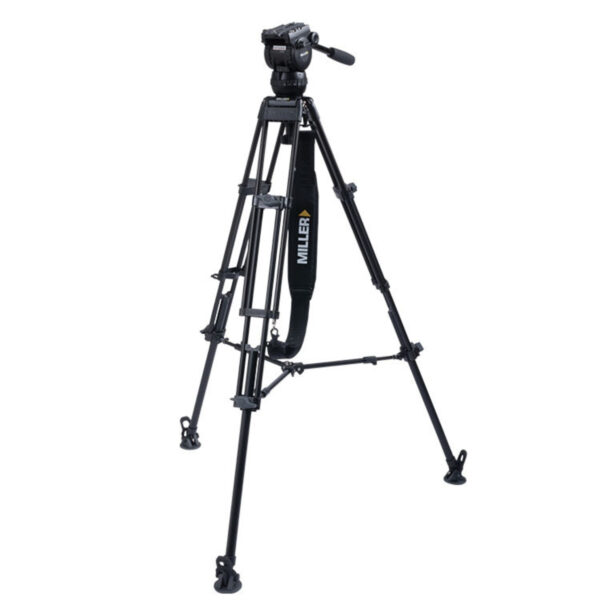 Miller CompassX CX2 Fluid Head With Toggle 2-Stage Alloy Tripod (Mid-Level Spreader)