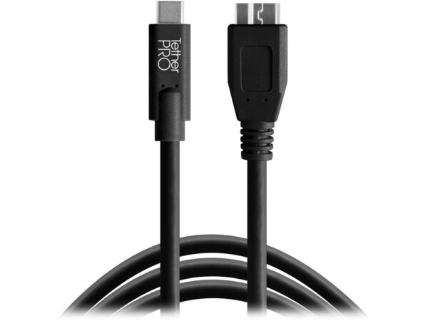Tether Tools TetherPro USB-C to USB 3.0 Micro-B 4.6m Black