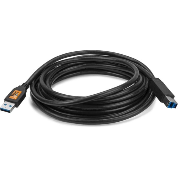 Tether Tools TetherPro USB 3 Male to Male-B 4.6m Black - Image 2