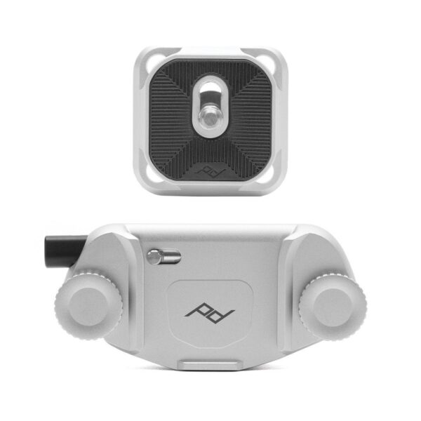 Peak Design Capture Camera Clip v3, Silver - with Standard plate
