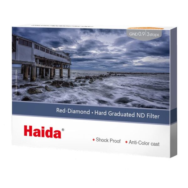 Haida Red-Diamond Hard Grad ND0.9 Filter - 3 Stop 100x150mm - Image 2