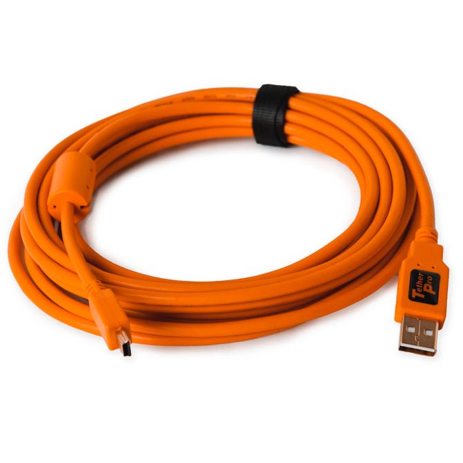 High-Speed Tethered Shooting Cable USB Type-C To Micro B 5M