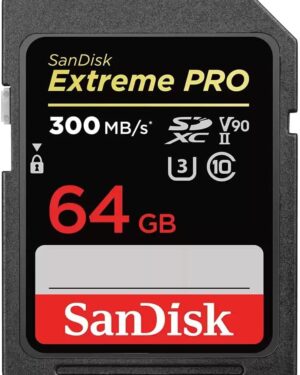 SanDisk Extreme PRO SDHC and SDXC UHS-II 64GB Memory Card 300MB/s R