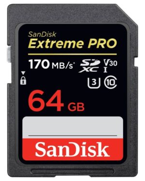 SanDisk Extreme Pro SDXC SDXXY 64GB 170MB/s R 90MB/s W