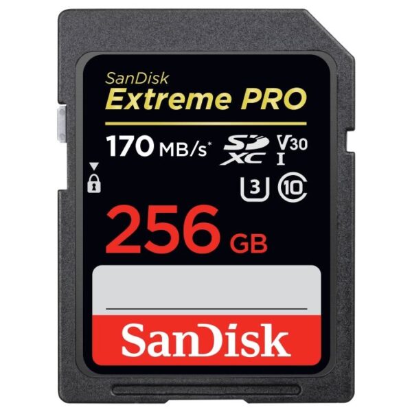 SanDisk Extreme Pro SDXC SDXXY 256GB 170MB/s R 90MB/s W