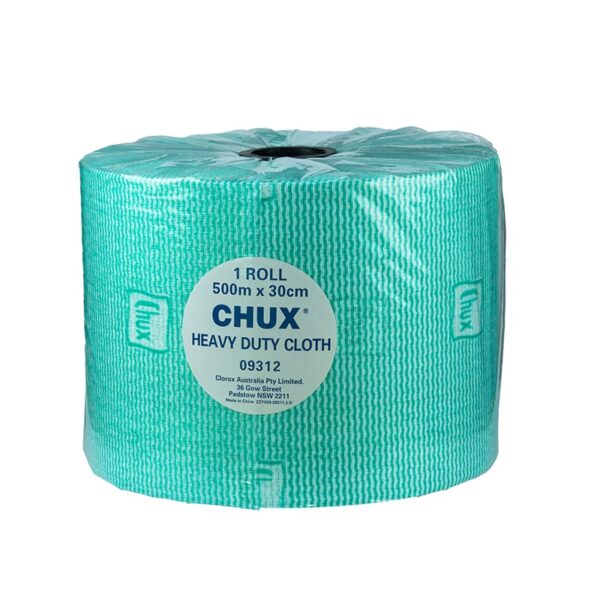 Chux Wiping Cloths Roll Green 500m x 30cm