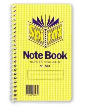 Spirax 561 Notebook 7mm 148 x 88mm Side Opening 96 Pages