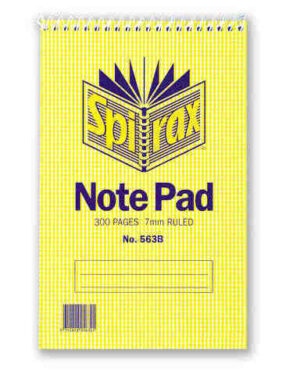 Spirax 563B Notebook 8mm Reporters 203 x 127mm 300 Pages