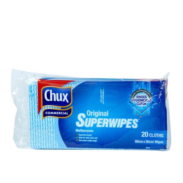 Chux Superwipes Blue 60 x 30cm Pk20