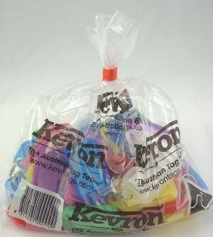 Kevron Key Tag Clicktags ID5 Pack of 50 Assorted Colours