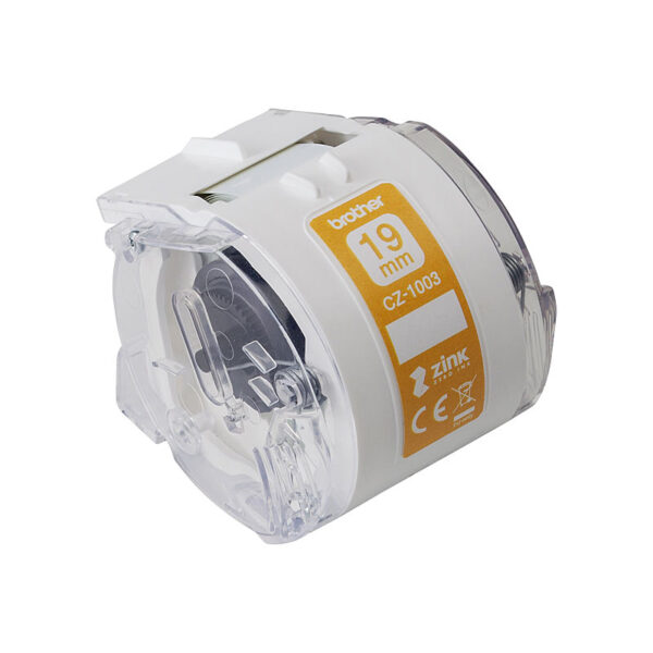 Brother CZ1003 Tape Cassette 19mm x 5m White Label Roll - Image 2