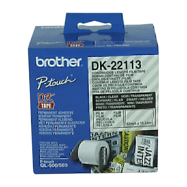 Brother DK22113 Clear Roll 62mm x 15.24metres