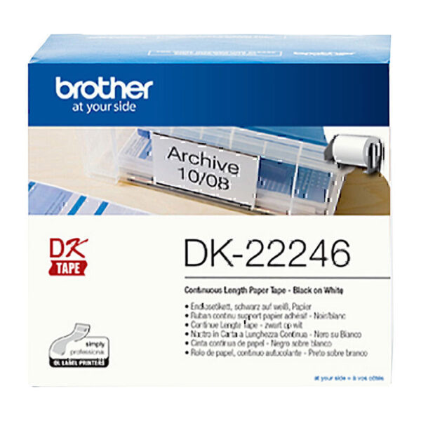 Brother DK22246 White Roll 103mm x 30.48 metres