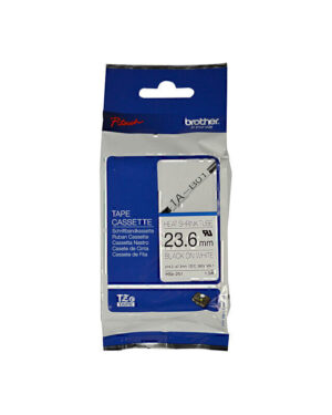 Brother HSe251 Labelling Tape 24mm x 1.5m Black on White