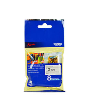 Brother M931 Labelling Tape 12mm x 8m Metallic Black on Silver
