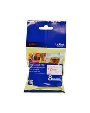Brother MK232 Labelling Tape 12mm x 8m Red on White