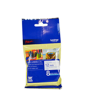 Brother MK233 Labelling Tape 12mm x 8m Blue on White