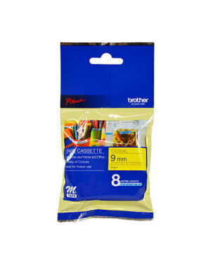 Brother MK621 Labelling Tape 9mm x 8m Black on Yellow