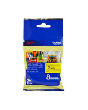 Brother MK631 Labelling Tape 12mm x 8m Black on Yellow