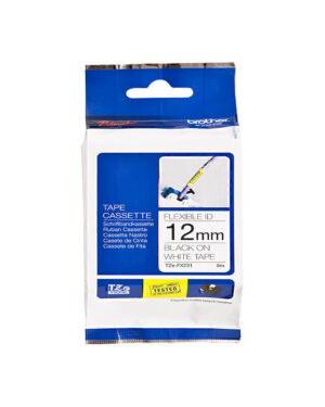 Brother TZeFX231 Flexible Tape 12mm x 8m Black on White