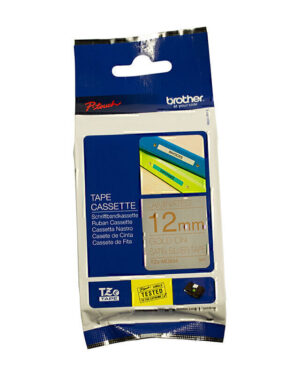 Brother TZeMQ934 Label Tape 12mm x 5m Gold on Satin Silver